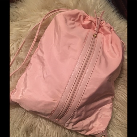 Light pink drawstring backpack - Picture 1 of 2